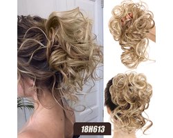 Kleine haarstukken voor opgestoken kapsels, klauwspeld, haarknot, klein haarstuk, elastisch trekkoord, synthetische klauwspeld, rommelige bun haarstuk, volumineuze opgestoken haarknot, dames haarstuk, stijl 6