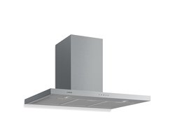 Klarstein Afzuigkap Limelight - 90Cm - Wandkap - 600M³/H - Edelstaal - Zilver - Wandafzuigkap - 90 cm - voor Keuken - Vetfilter - Aluminium - Dampkap Wasemkap Kookplaatafzuiging