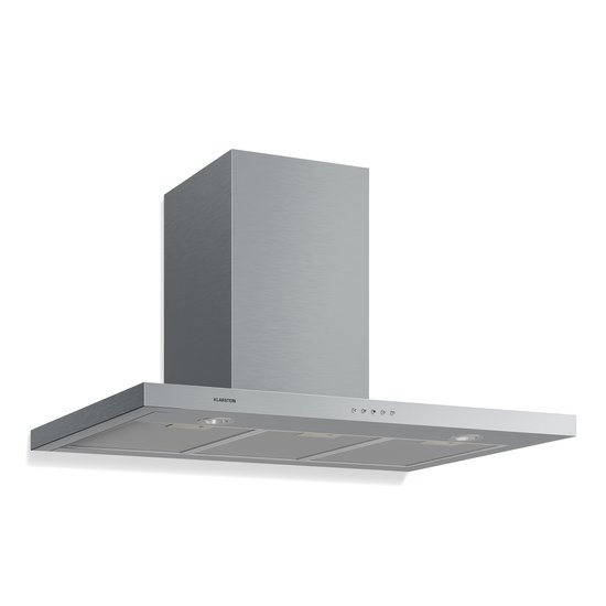 Klarstein Limelight Afzuigkap - 90Cm - Wandkap - 600M³/H - Edelstaal - Zilver