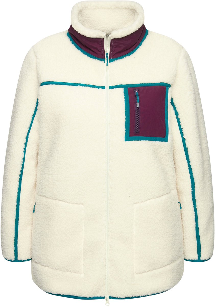 Grote Maten Teddy fleecejas, Dames, geel, Maat: 50/52, Polyester, Ulla Popken