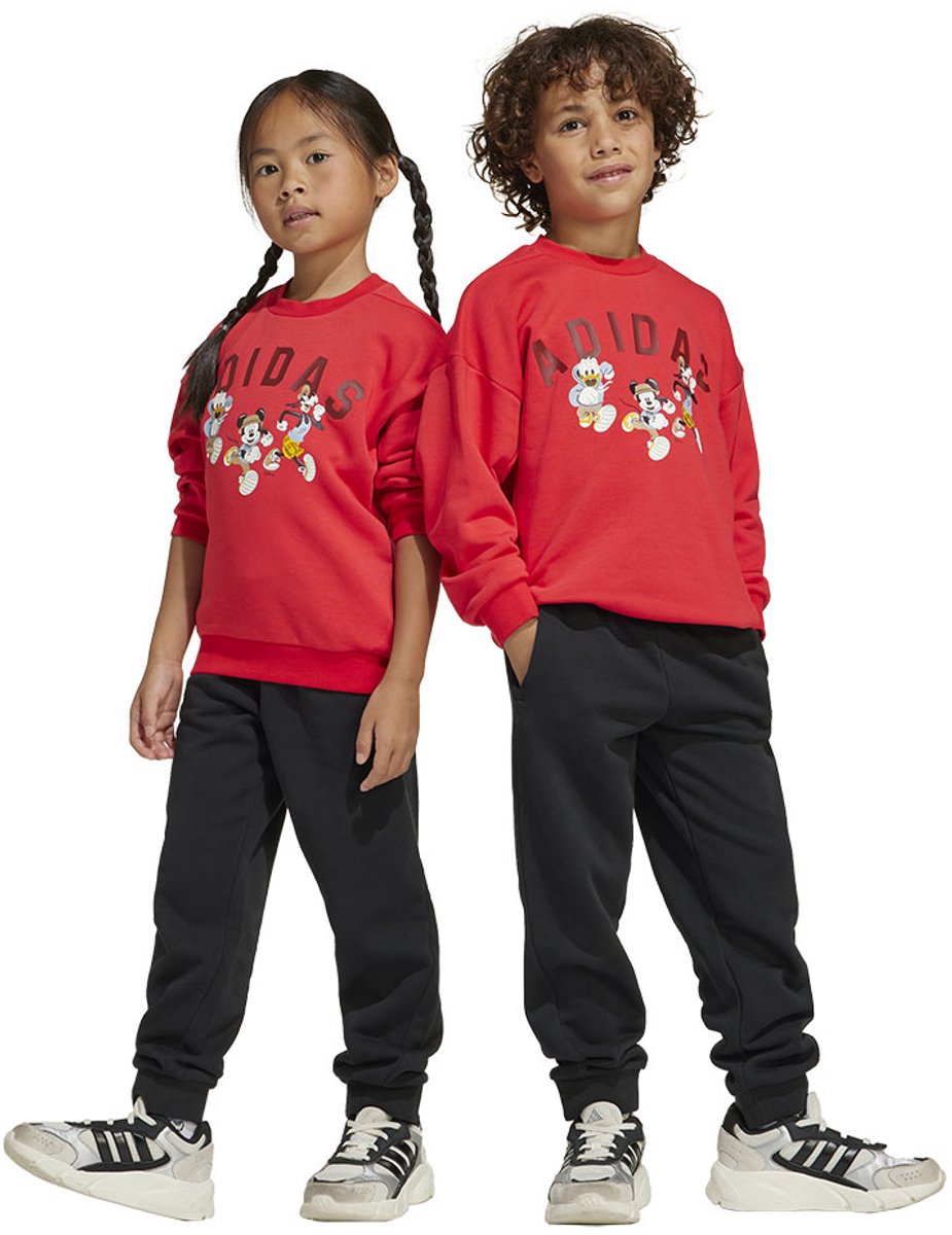 Adidas X Disney Mickey Mouse Sweatshirt Joggers Set 12-24 Months Kinderen Pure Ruby / Preloved Ruby