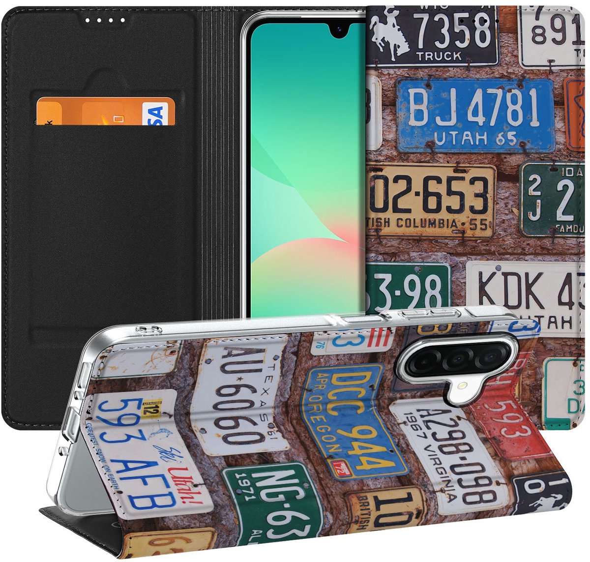 Samsung Galaxy A26 Stand Case Kentekenplaten