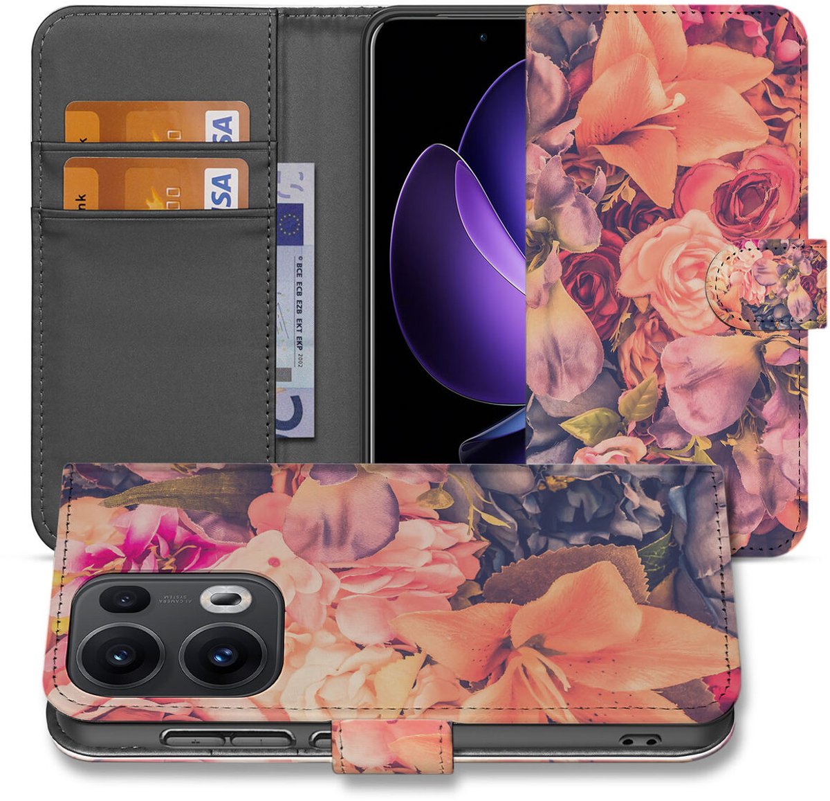 OPPO Reno 13 Pro Hoesje Bosje Bloemen