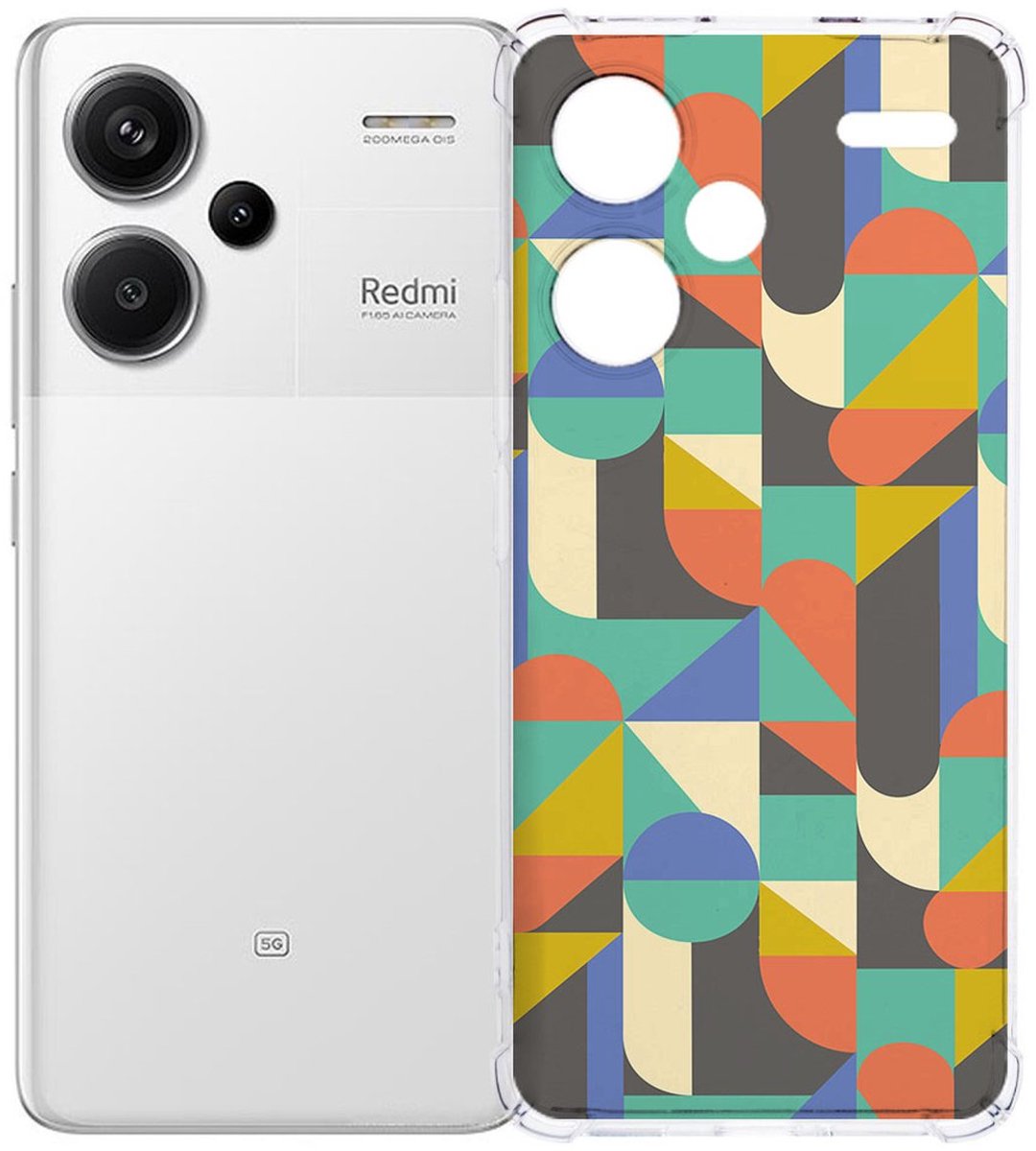 Xiaomi Redmi 13 Pro Plus Hoesje - Funky Retro TPU Antishock