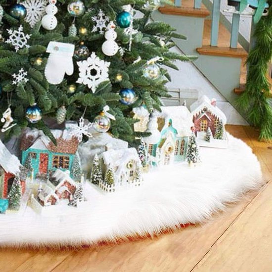 Anna's Collection Kerstboomrok - Fluweel Zwart - 120 Cm Kerstversiering Kerstboom Kleed