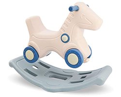 2-in-1 Hobbelpaard en Voertuig voor Kinderen - Veilig en Stevig Hobbeldier vanaf 1 Jaar