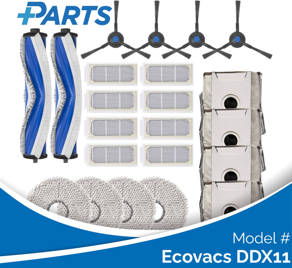 Ecovacs DDX11 Onderhoudsset (Plus.Parts® alternatief voor DKT080142)