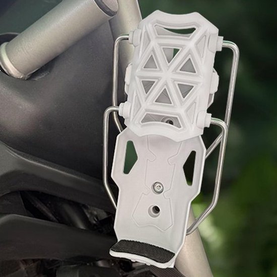 2-delig - Bekerhouder - geschikt voor motor, fiets, pedaal en elektrisch voertuig universeel - grijs en wit — afbeelding 5