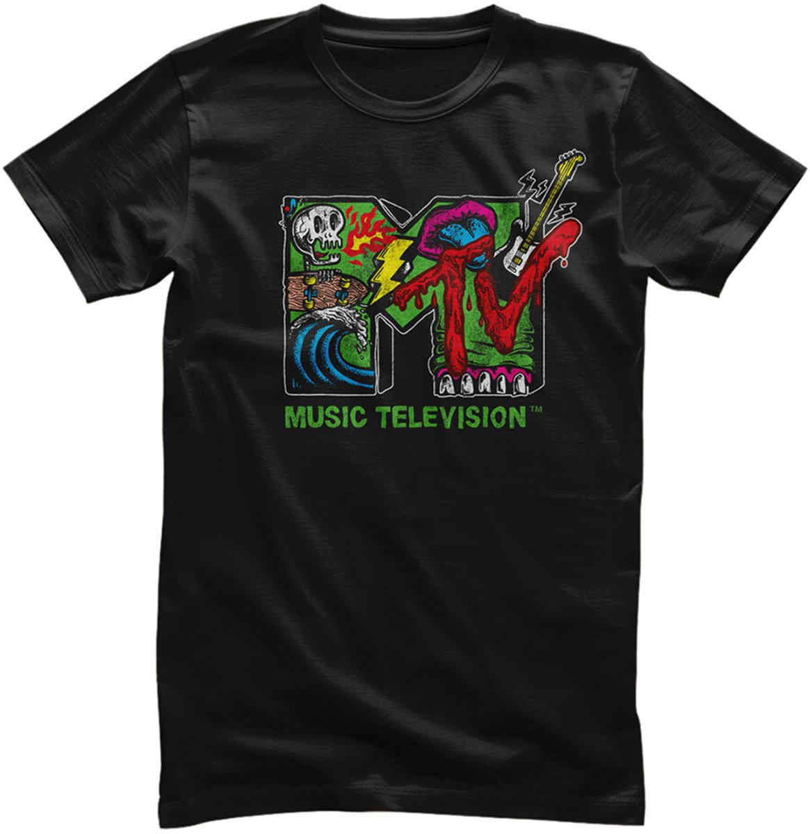 MTV shirt Skate & Punk logo 5XL Zwart