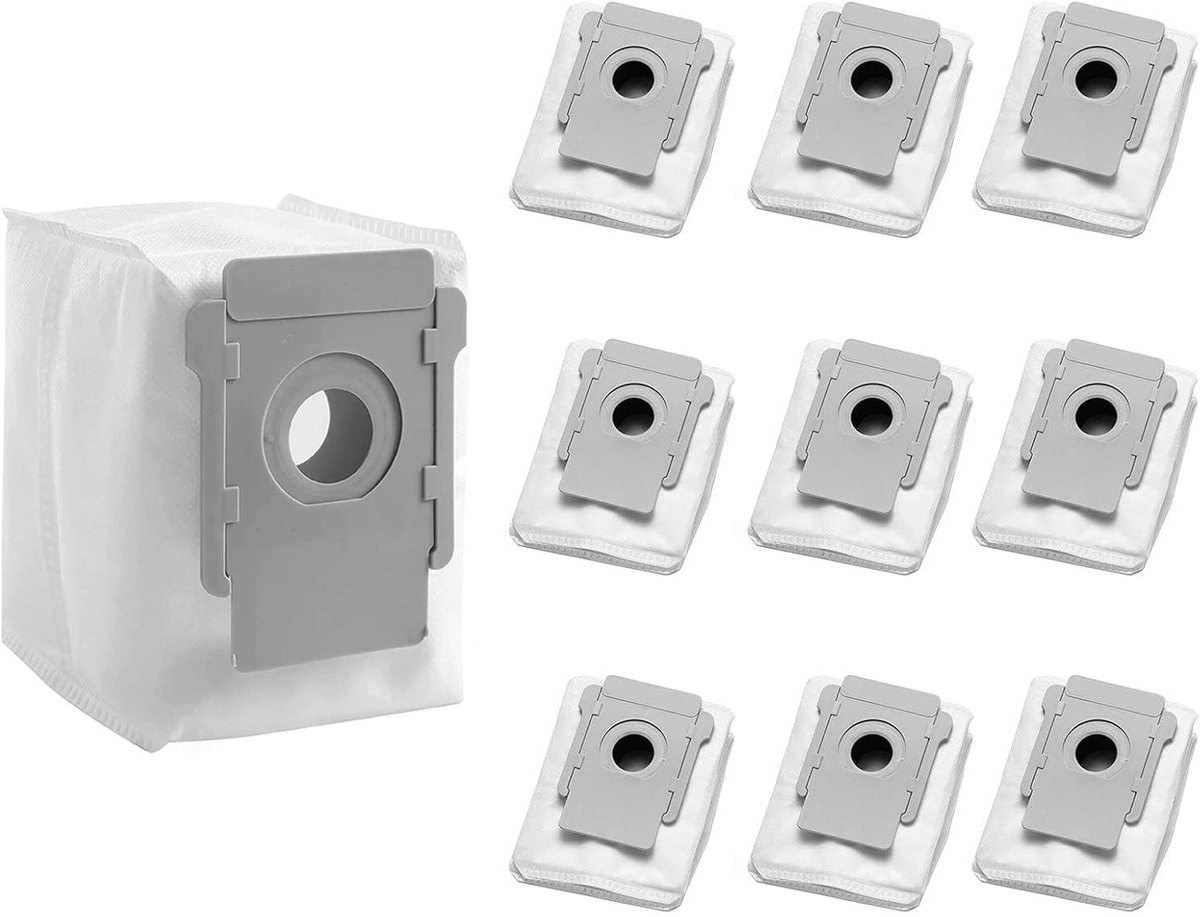 10x Stofzuigerzakken zakken geschikt voor iRobot Roomba i3 i4 i5 i6+ i7 i8 E5 E6 S9 S9 - Stofzuigerzakken - wegwerpbaar robot stofzuiger stofzakken