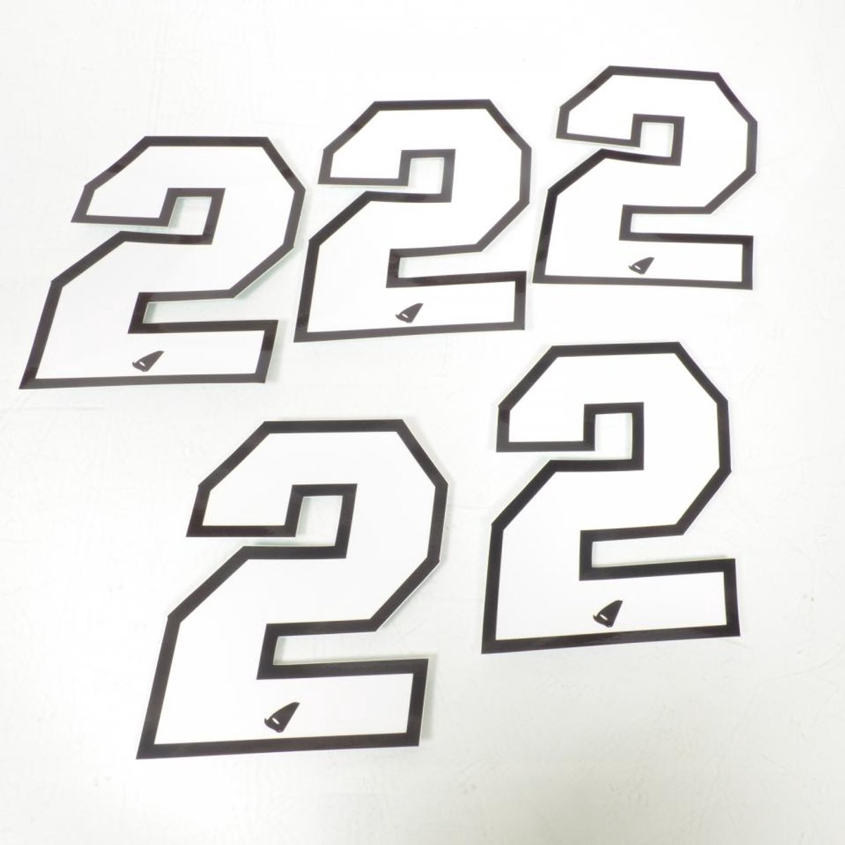Autocollant stickers UFO pour Auto Numéro 2 blanc 130x100mm Neuf