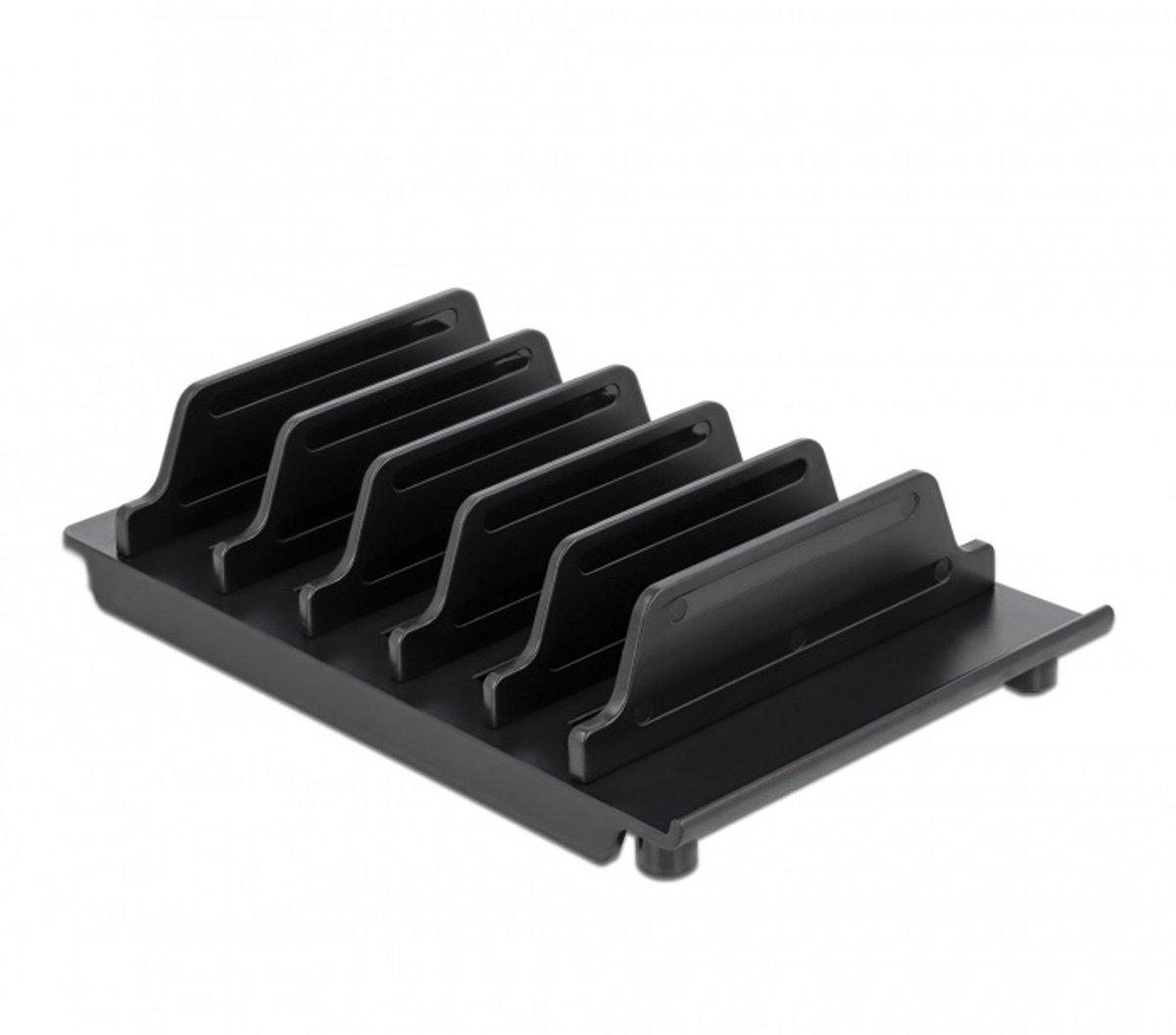 DeLOCK standaard voor 6 tablets en/of smartphones / zwart