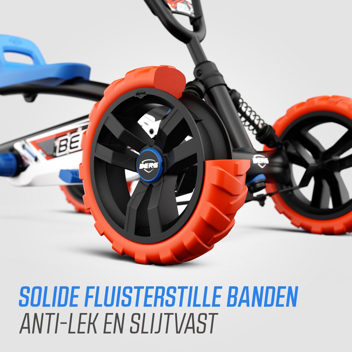 BERG Buzzy Nitro Skelter - 2+ jaar - Verstelbare Stoel - Veilige en Stabiele Wegligging - Blauw/Oranje — afbeelding 5