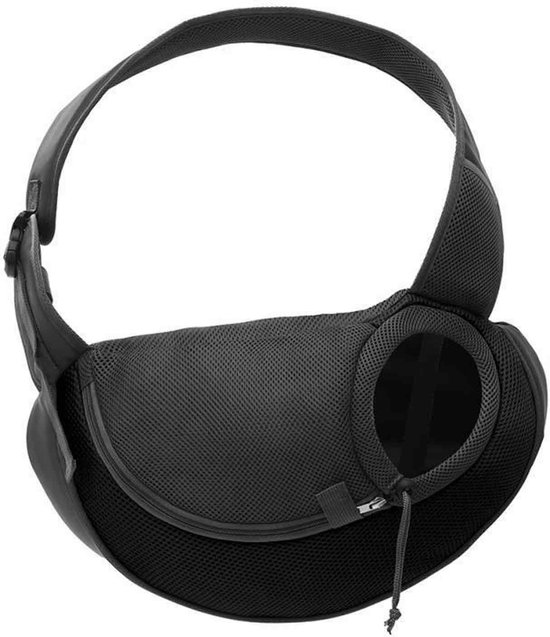 Foto: Qttvbtna honden draagtas honden draagzak draagzak voor huisdieren voor kleine honden katten 45 x 27 cm zwart maat l gewicht tot 6 kg 1 stuk