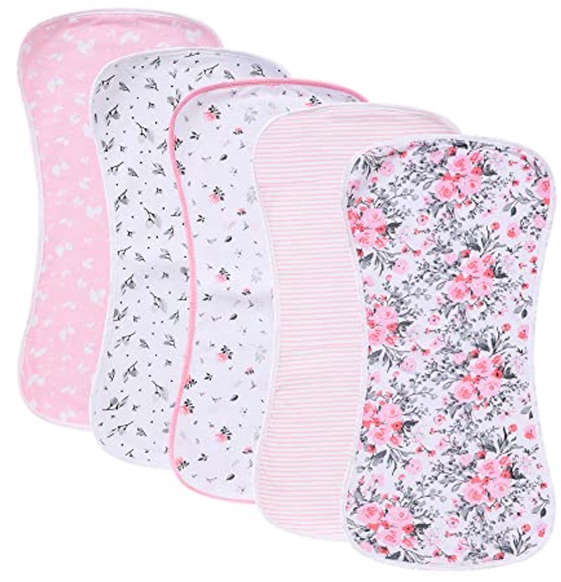 Image of 5 Pack Waterdichte Baby Spuugdoeken - Extra Absorberend en Zacht