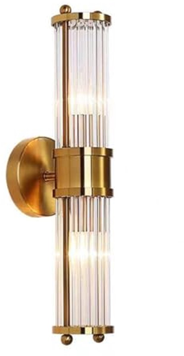 Gouden Kristallen Wandlamp voor Binnen - Elegante Wandverlichting voor Woonkamer en Badkamer