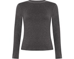 Hunkemöller Lange mouwen shirt van zachte katoen Grijs S