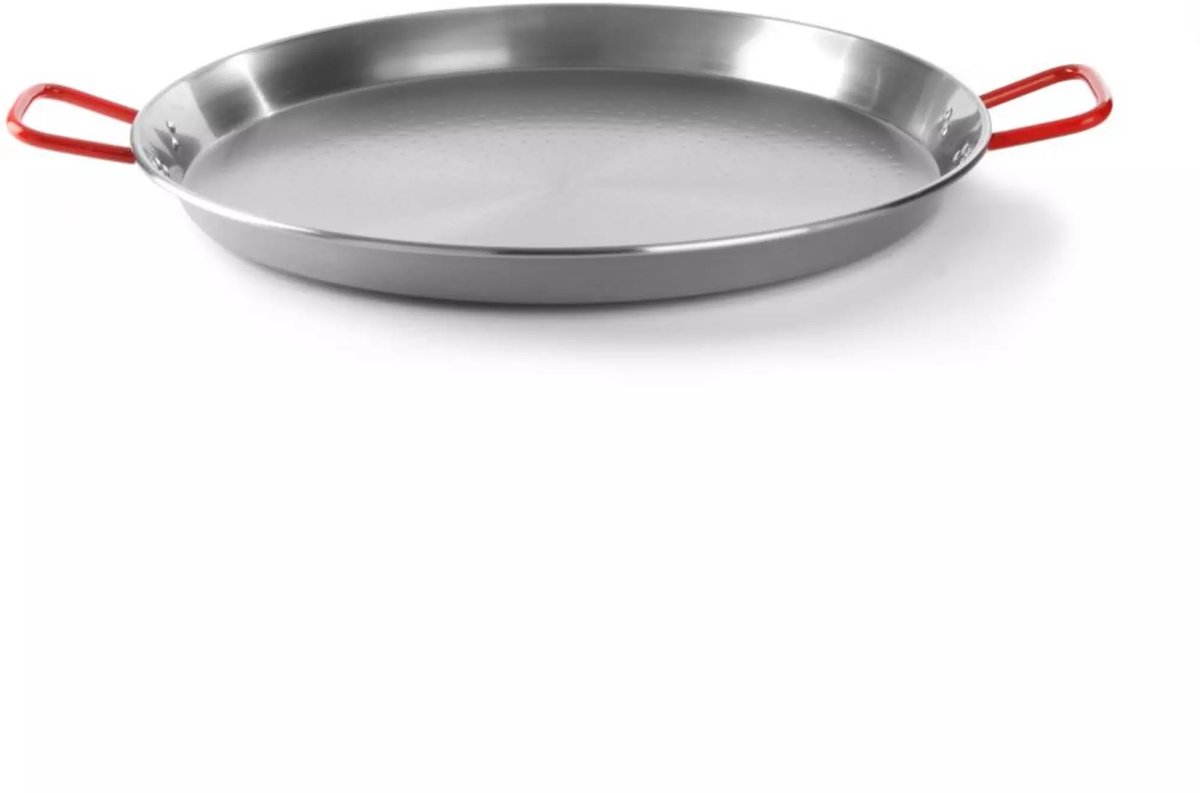 HENDI paellapan - koolstofstaal - 2 handgrepen - diameter 55 cm x 10 cm - voor gas en barbecue