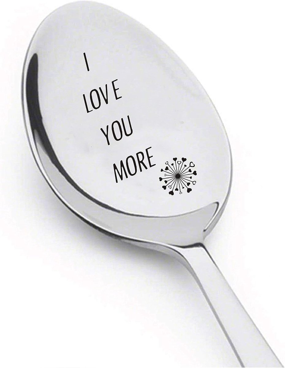 Cuhostki-1pair-Stainless-Steel-Couple-Spoon-Love-Message-Silver