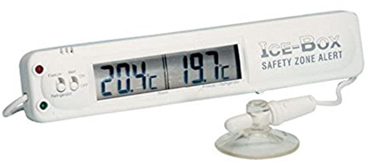 Koelkast en Diepvriezer Thermometer met Alarm - 135x26mm