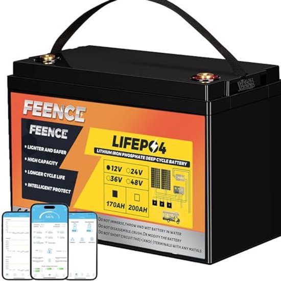 Voltium Energy LiFePO4 accu 12,8V 100Ah met Bluetooth APP Voltium Energy LiFePO4 accu 12,8V 100Ah met Bluetooth APP
