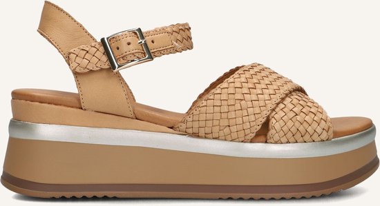 Inuovo A98004 Sandalen - Met Sleehak - Dames - Bruin - Maat 41
