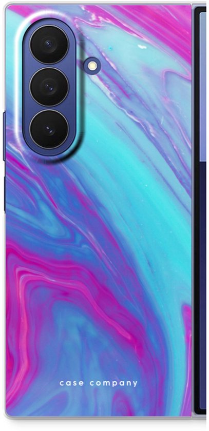 Étui Case Company® - Compatible avec Samsung Galaxy Z Fold7 - Motif arc-en-ciel flottant - Coque souple - Protection intégrale et des bords de l'écran
