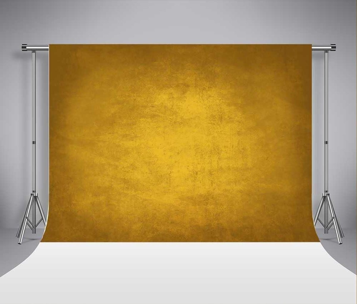 Allecto plus - Gele fotoachtergrond retro textuur voor portretfotografie 2,2 x 1,5 m