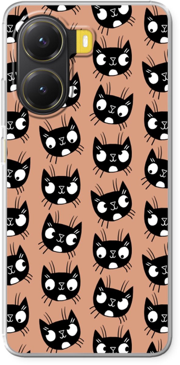 Case Company® - Hoesje geschikt voor Xiaomi Poco X7 Pro hoesje - Kat - Soft Cover Telefoonhoesje - Bescherming aan alle Kanten en Schermrand