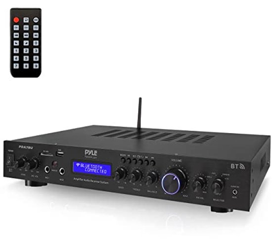 5.1-kanaals AV-ontvanger met 5.0 Bluetooth ontvangst, FM-radio, audio