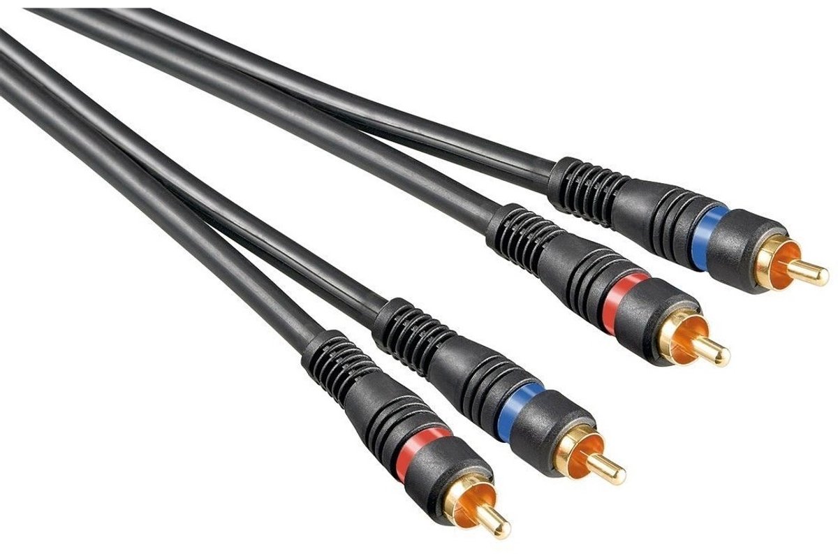 Tulp stereo audio kabel - verguld / koper - 1,5 meter
