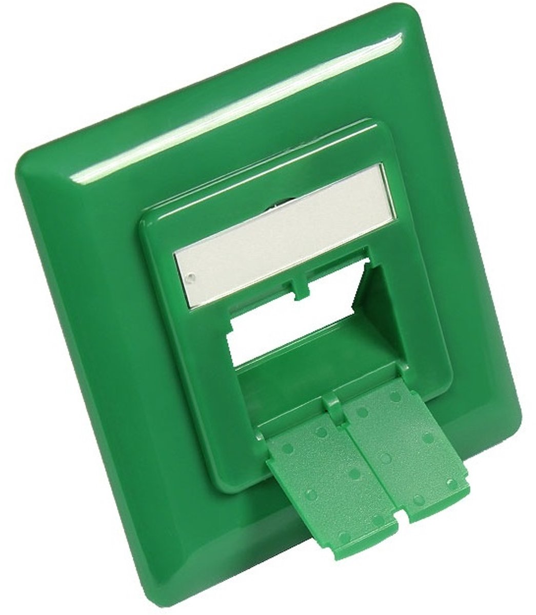 Wandcontactdoos afdekplaat / groen