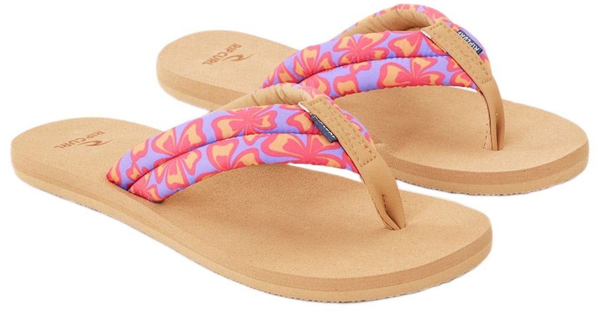 Rip Curl Freedom Plush Bloom Slippers Vrouw Blauw