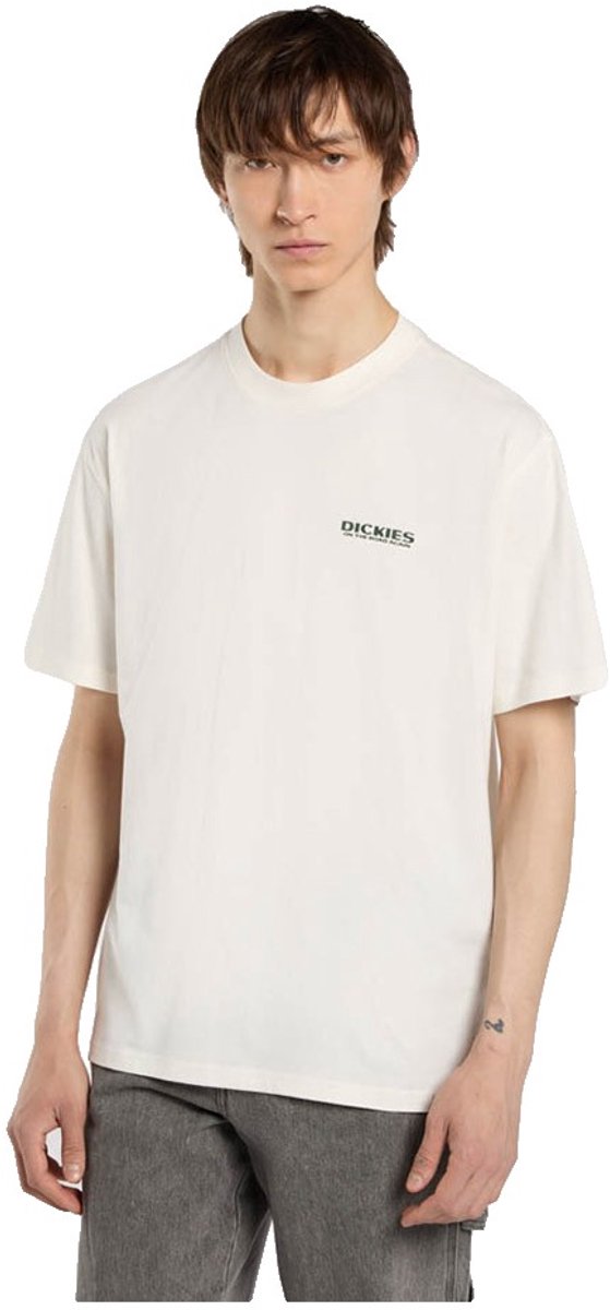 Dickies Burns T-shirt Met Korte Mouwen S Man Egret