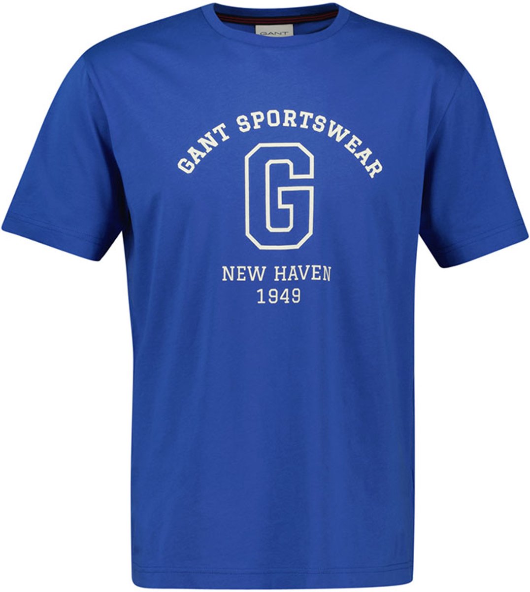 Gant Graphic 2003310 T-shirt Met Korte Mouwen Blauw M Man