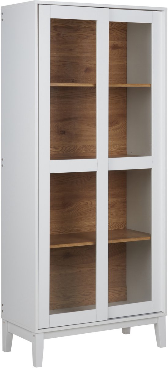 RUMSON - Vitrinekast - Wit - Hout