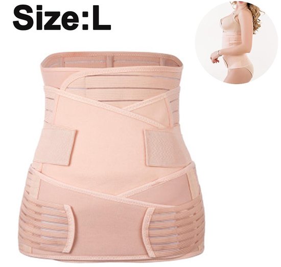 Postpartum Support Belt - Breathable Belly Wrap - Ondersteuning En Vorming - 1 Stuks - Voor Na De Bevalling roze