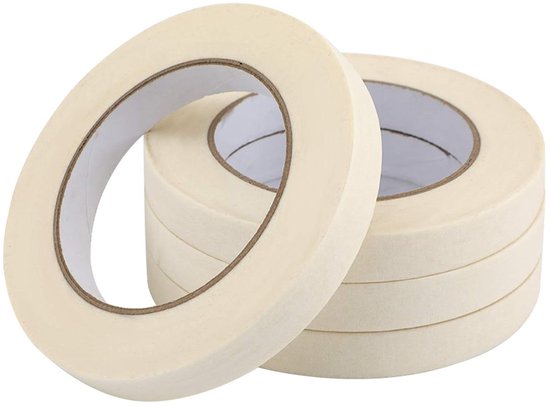 Professionele Afplaktape 50mm x 50m - 3 Rollen Oranje Schilders Tape voor Scherpe Randen, Voorkomt Doorsijpelen en Restvrij Verwijderbaar Binnen & Buiten