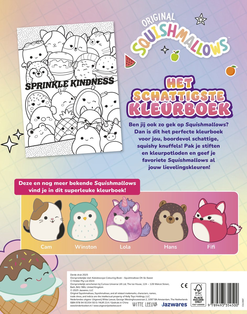 Squishmallows - Het officiële Squishmallows kleurboek - back cover