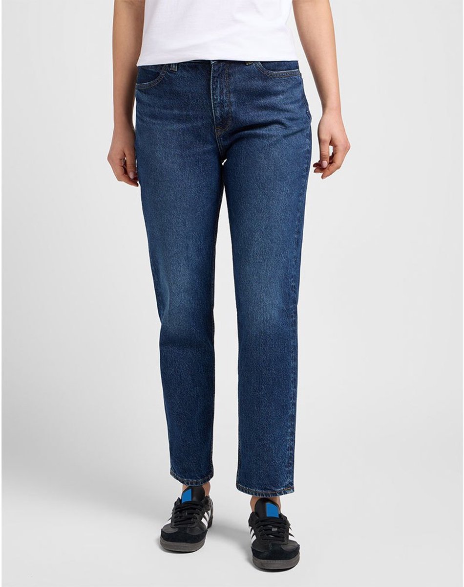 Lee Carol Straight Fit Spijkerbroek 31 33 Vrouw Dark Humor