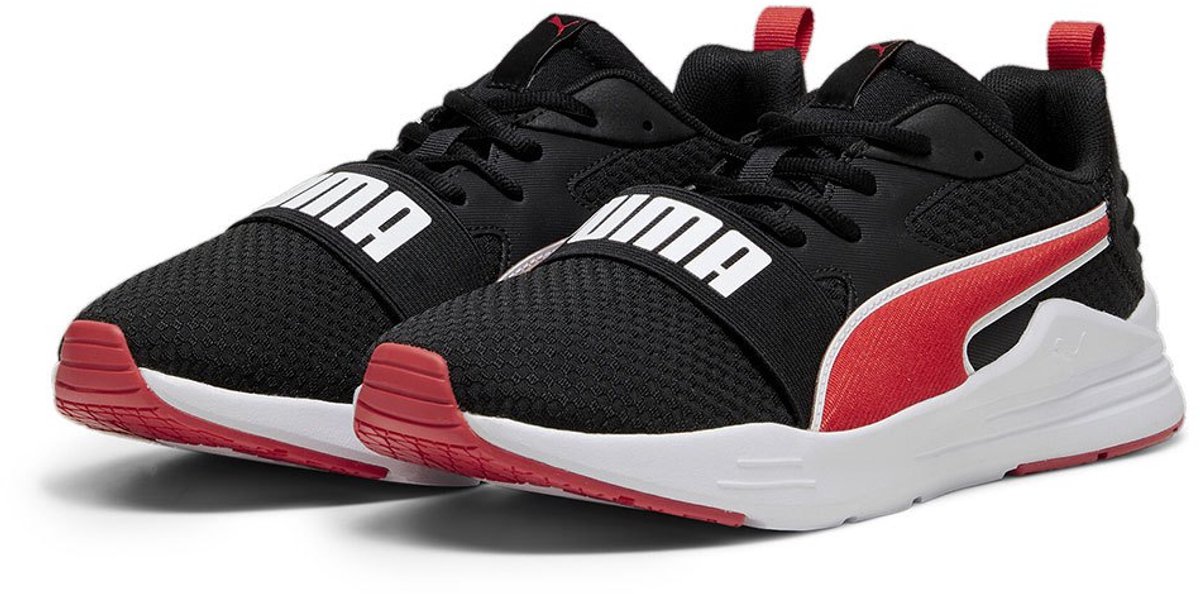 Puma Wired Run Pure Black / For All Time Red / White