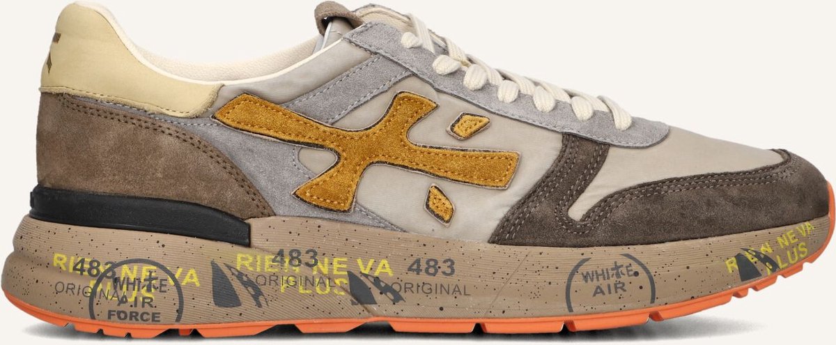 Premiata Mick Sneakers - Leer - Heren - Geel - Maat 46