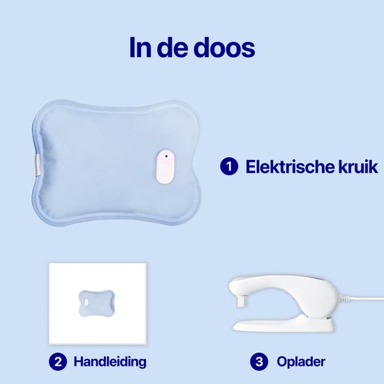 Living Needs Babykruik - Elektrische kruik - Kruik - Blauw — afbeelding 3