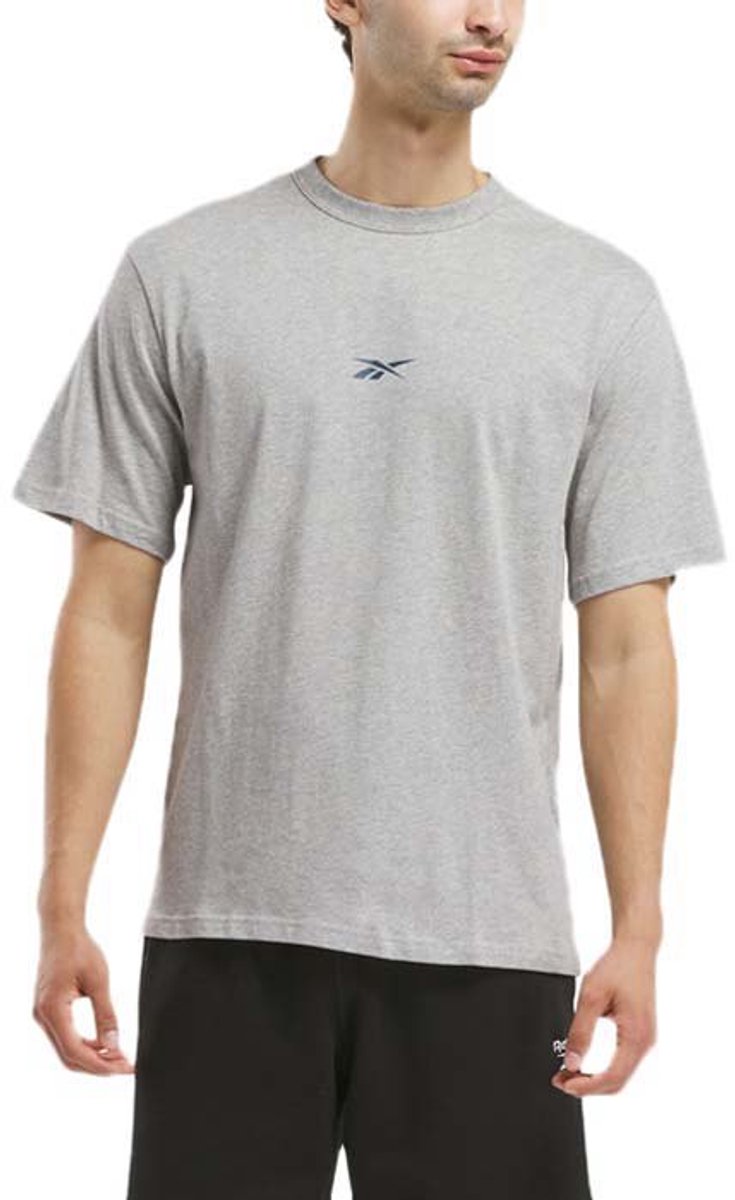 Reebok No Matter The Test Gfx T-shirt Met Korte Mouwen Grijs L Man