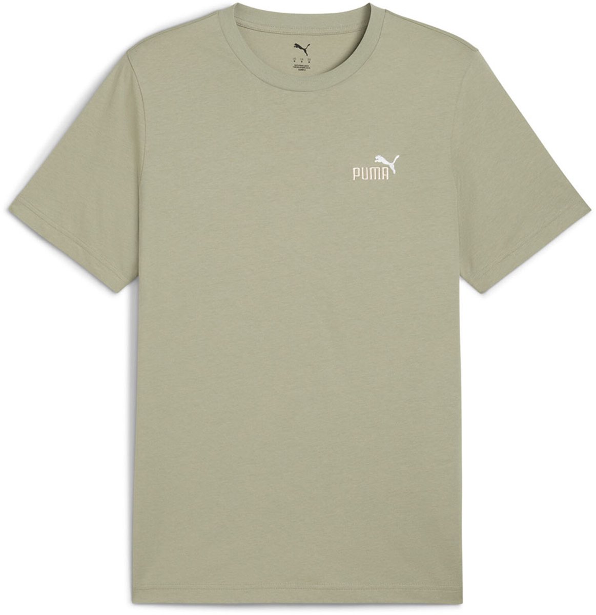 Puma Ess 2 Color Small Nº1 Logo T-shirt Met Korte Mouwen S Lux Army