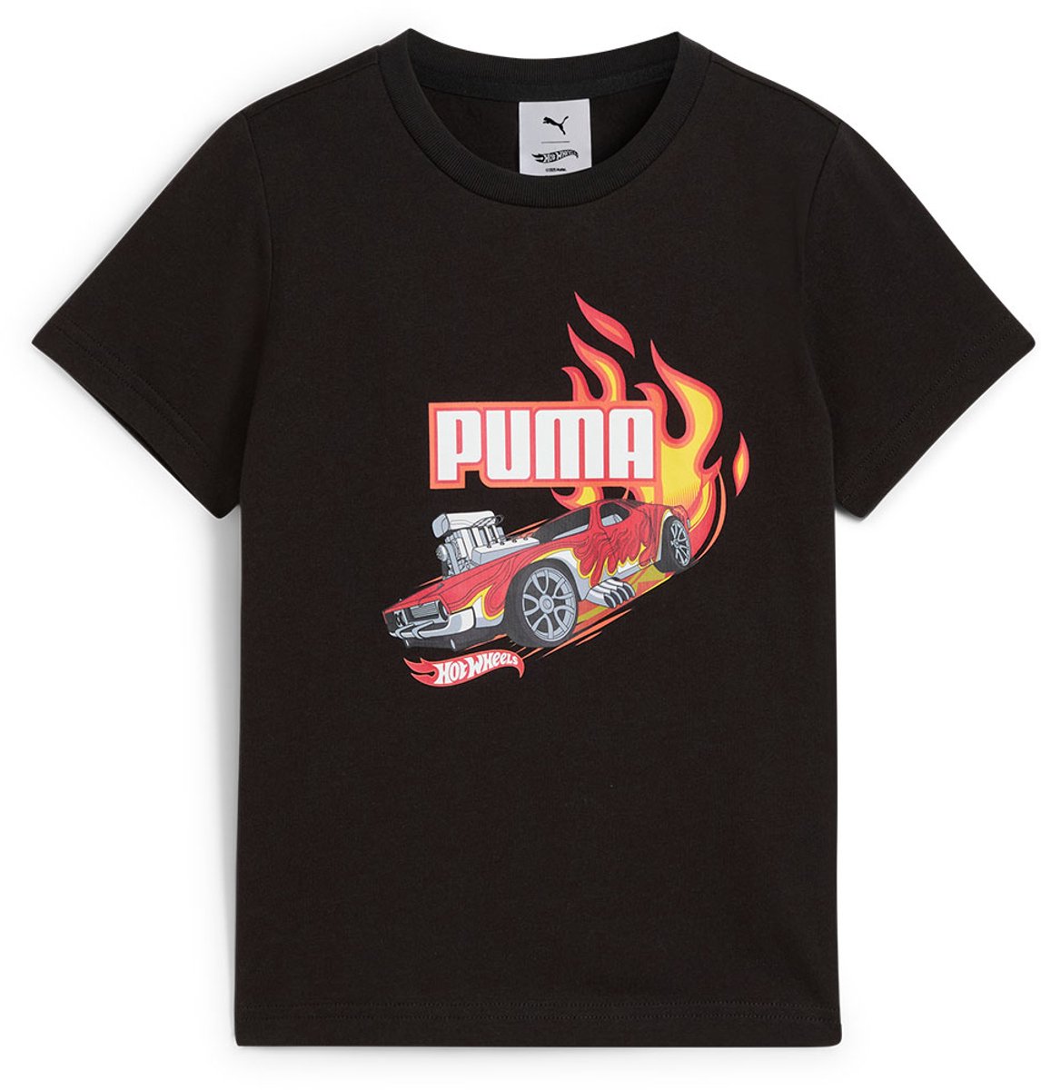 Puma X Hot Wheels Graphic T-shirt Met Korte Mouwen 5 Years Kinderen Zwart