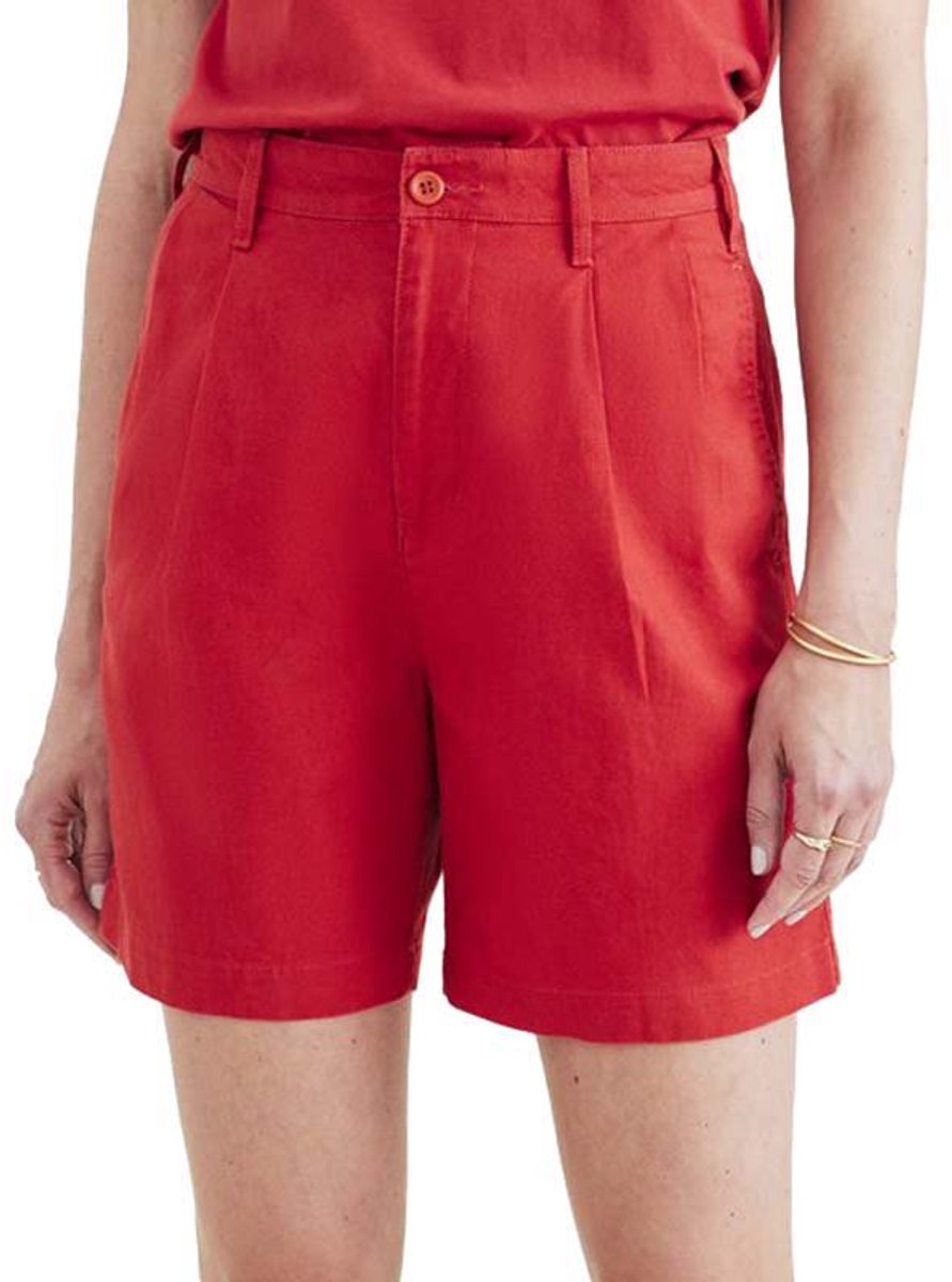Dockers Pleated Original Korte Broek Rood 29 Vrouw