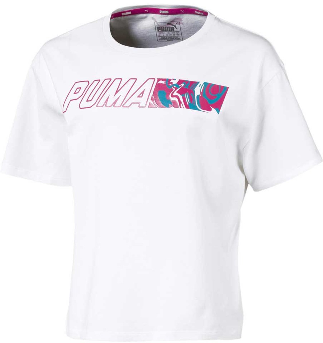Puma Alpha Graphic T-shirt Met Korte Mouwen 5-6 Years Meisje Wit
