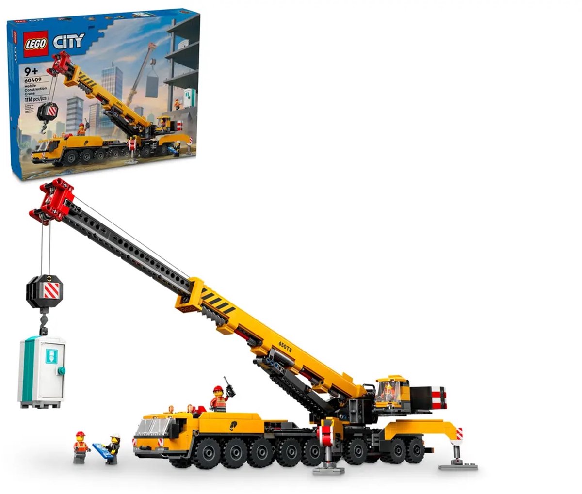 LEGO City Gele mobiele bouwkraan speelgoedset - 60409 — afbeelding 22