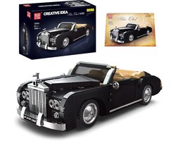 Mould King 10006 - 1964 Rolls Royce Silver Cloud - 1096 onderdelen - Compatibel met de bekende merken